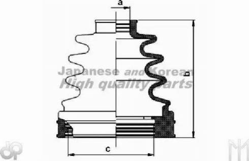 Ashuki N039-05 - Joint-soufflet, arbre de commande cwaw.fr