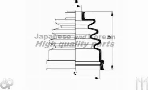 Ashuki N039-01 - Joint-soufflet, arbre de commande cwaw.fr