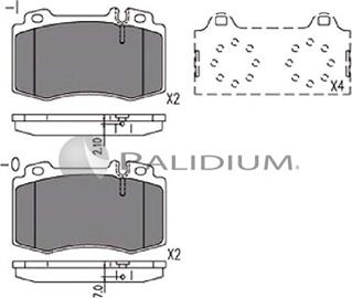 Ashuki P1-1446 - Kit de plaquettes de frein, frein à disque cwaw.fr