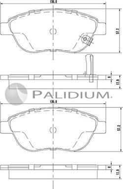 Ashuki P1-1489 - Kit de plaquettes de frein, frein à disque cwaw.fr