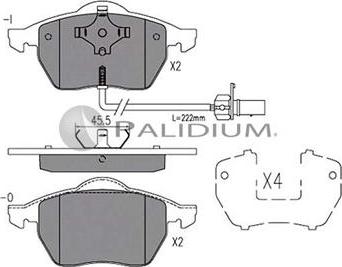 Ashuki P1-1481 - Kit de plaquettes de frein, frein à disque cwaw.fr