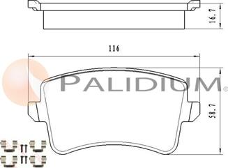 Ashuki P1-1594 - Kit de plaquettes de frein, frein à disque cwaw.fr