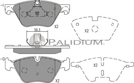 Ashuki P1-1549 - Kit de plaquettes de frein, frein à disque cwaw.fr