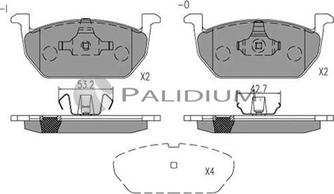 Ashuki P1-1541 - Kit de plaquettes de frein, frein à disque cwaw.fr