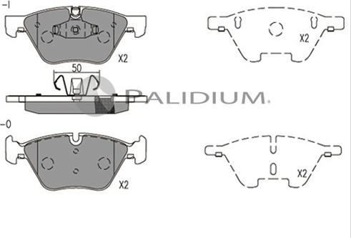 Ashuki P1-1548 - Kit de plaquettes de frein, frein à disque cwaw.fr