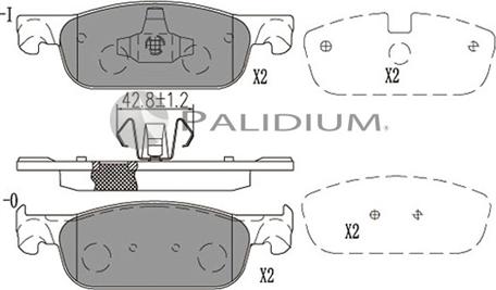 Ashuki P1-1554 - Kit de plaquettes de frein, frein à disque cwaw.fr