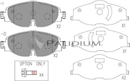 Ashuki P1-1551 - Kit de plaquettes de frein, frein à disque cwaw.fr