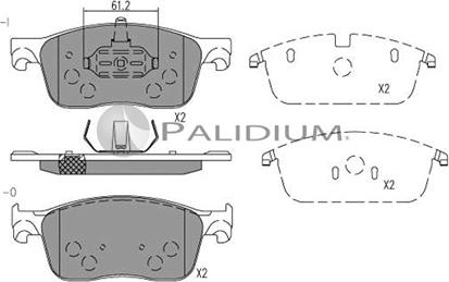 Ashuki P1-1558 - Kit de plaquettes de frein, frein à disque cwaw.fr