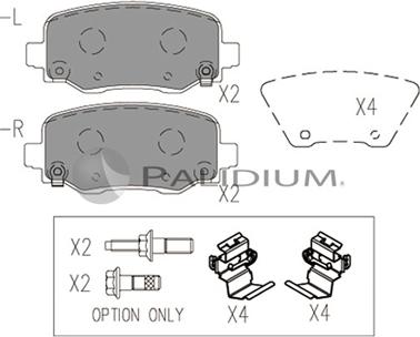 Ashuki P1-1553 - Kit de plaquettes de frein, frein à disque cwaw.fr