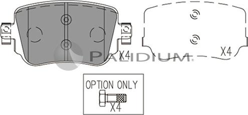 Ashuki P1-1552 - Kit de plaquettes de frein, frein à disque cwaw.fr