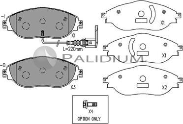 Ashuki P1-1565 - Kit de plaquettes de frein, frein à disque cwaw.fr