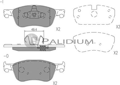 Ashuki P1-1561 - Kit de plaquettes de frein, frein à disque cwaw.fr