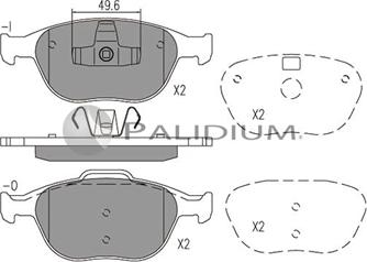 Ashuki P1-1519 - Kit de plaquettes de frein, frein à disque cwaw.fr