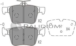 Ashuki P1-1516 - Kit de plaquettes de frein, frein à disque cwaw.fr