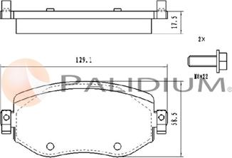 Ashuki P1-1589 - Kit de plaquettes de frein, frein à disque cwaw.fr