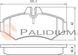 Ashuki P1-1580 - Kit de plaquettes de frein, frein à disque cwaw.fr