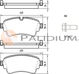 Ashuki P1-1588 - Kit de plaquettes de frein, frein à disque cwaw.fr