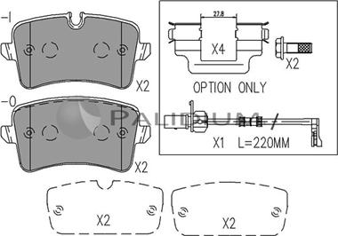 Ashuki P1-1539 - Kit de plaquettes de frein, frein à disque cwaw.fr