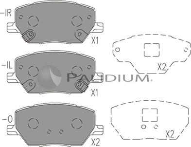 Ashuki P1-1534 - Kit de plaquettes de frein, frein à disque cwaw.fr