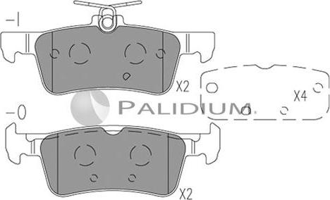 Ashuki P1-1530 - Kit de plaquettes de frein, frein à disque cwaw.fr