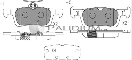 Ashuki P1-1531 - Kit de plaquettes de frein, frein à disque cwaw.fr