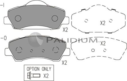 Ashuki P1-1533 - Kit de plaquettes de frein, frein à disque cwaw.fr