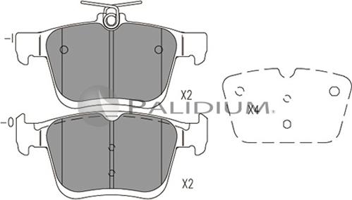 Ashuki P1-1537 - Kit de plaquettes de frein, frein à disque cwaw.fr