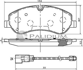 Ashuki P1-1521 - Kit de plaquettes de frein, frein à disque cwaw.fr