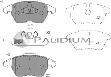 Ashuki P1-1528 - Kit de plaquettes de frein, frein à disque cwaw.fr