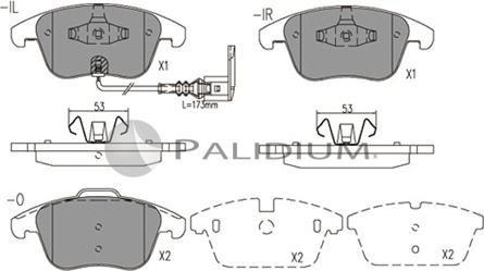 Ashuki P1-1574 - Kit de plaquettes de frein, frein à disque cwaw.fr