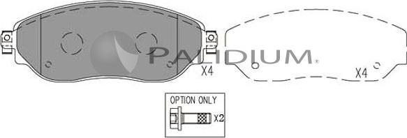 Ashuki P1-1575 - Kit de plaquettes de frein, frein à disque cwaw.fr