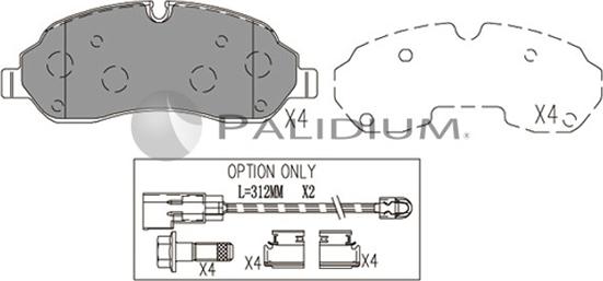 Ashuki P1-1576 - Kit de plaquettes de frein, frein à disque cwaw.fr