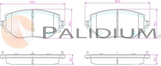 Ashuki P1-1606 - Kit de plaquettes de frein, frein à disque cwaw.fr