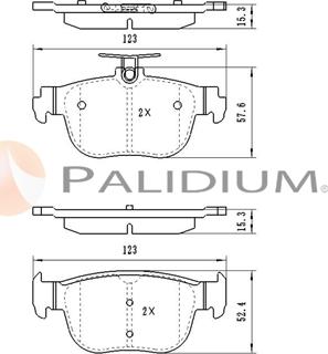 Ashuki P1-1608 - Kit de plaquettes de frein, frein à disque cwaw.fr