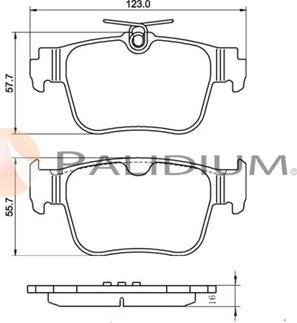 Ashuki P1-1607 - Kit de plaquettes de frein, frein à disque cwaw.fr