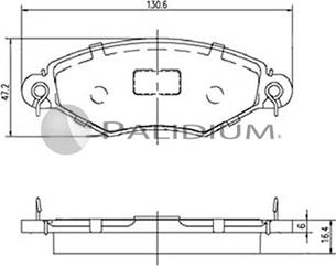 Ashuki P1-1099 - Kit de plaquettes de frein, frein à disque cwaw.fr