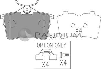 Ashuki P1-1094 - Kit de plaquettes de frein, frein à disque cwaw.fr