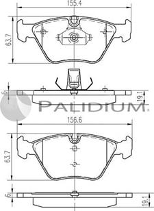 Ashuki P1-1095 - Kit de plaquettes de frein, frein à disque cwaw.fr