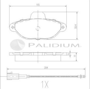 Ashuki P1-1098 - Kit de plaquettes de frein, frein à disque cwaw.fr