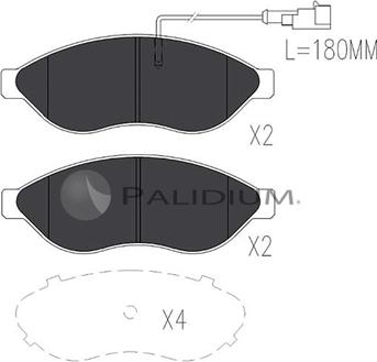 Ashuki P1-1049 - Kit de plaquettes de frein, frein à disque cwaw.fr