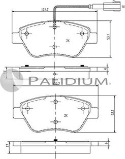 Ashuki P1-1044 - Kit de plaquettes de frein, frein à disque cwaw.fr