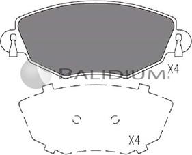 Ashuki P1-1040 - Kit de plaquettes de frein, frein à disque cwaw.fr