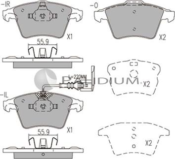 Ashuki P1-1048 - Kit de plaquettes de frein, frein à disque cwaw.fr