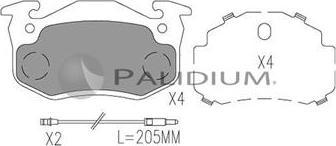 Ashuki P1-1054 - Kit de plaquettes de frein, frein à disque cwaw.fr