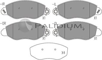 Ashuki P1-1056 - Kit de plaquettes de frein, frein à disque cwaw.fr