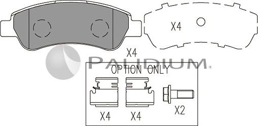 Ashuki P1-1050 - Kit de plaquettes de frein, frein à disque cwaw.fr