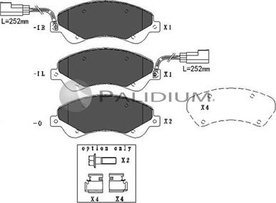 Ashuki P1-1058 - Kit de plaquettes de frein, frein à disque cwaw.fr