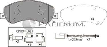 Ashuki P1-1053 - Kit de plaquettes de frein, frein à disque cwaw.fr