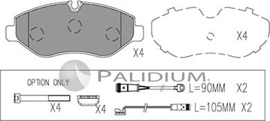 Ashuki P1-1052 - Kit de plaquettes de frein, frein à disque cwaw.fr