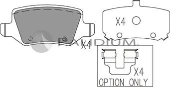 Ashuki P1-1064 - Kit de plaquettes de frein, frein à disque cwaw.fr